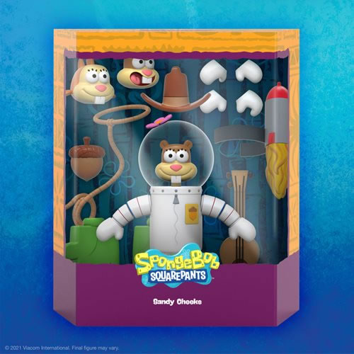 Sandy Cheeks - SpongeBob SquarePants 7" Scale Action Figure - Super7 front of package 