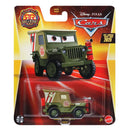 Sarge Toy car in packaging with Disney Pixar Cars branding
