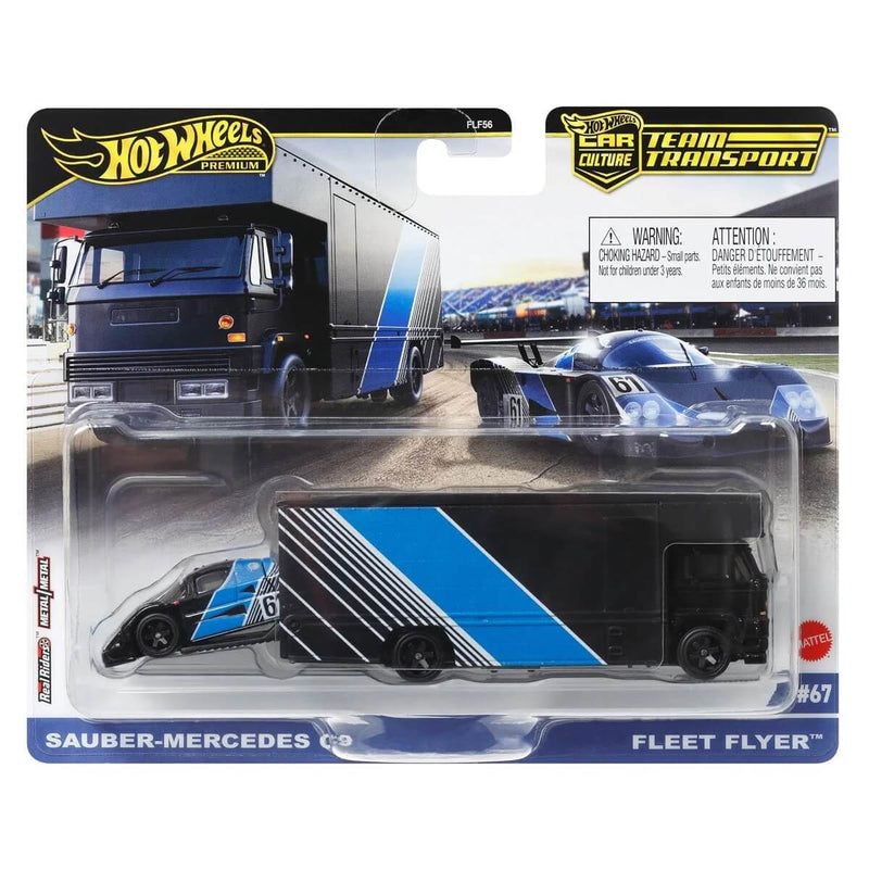 Hot Wheels 2024 Team Transport (Mix 2) Sauber-Mercedes & Fleet Flyer