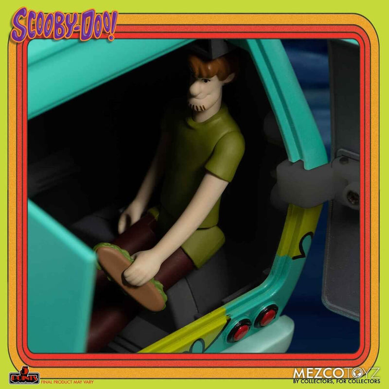 Scooby-Doo Friends and Foes Deluxe 5 Points Boxed Set - Mezco Toyz, Shaggy in the back of the Mystery Machine