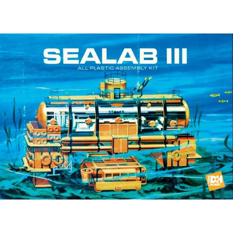 Sealab III - 1:93 scale Model Kit - Doll & Hobby, packaging front