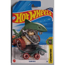 Hot Wheels toy car in packaging with shark design on a white background