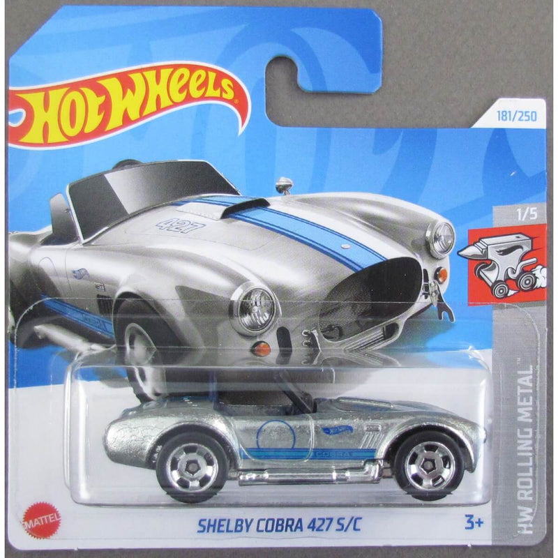 Hot Wheels 2024 Mainline HW Rolling Metal Series Cars (Short Card) Shelby Cobra 427 S/C