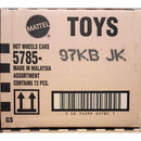 Cardboard box with Mattel logo and Hot Wheels Cars product details.