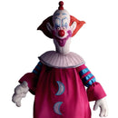 Slim doll with red hair, white face, and pink outfit on a white background