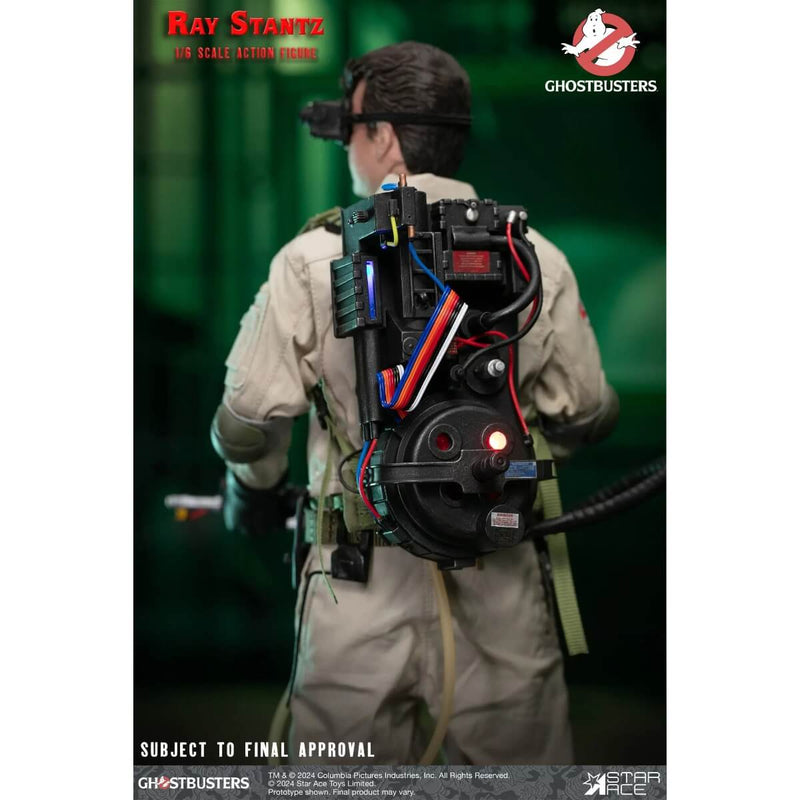 Ray Stantz Ghostbusters (1984) 1/6 Scale Action Figure - Star Ace, unpackaged showing proton pack