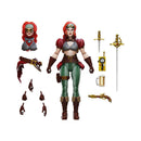 Red Sonja Steampunk Epic H.A.C.K.S. 1:12 Scale Action Figure with accessories like additional hands, extra head, and swords 