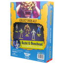 Toy packaging for 'Build-A-Bonehead' with character illustrations and branding.