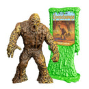 Monster figure with a Goosebumps book stand on a white background