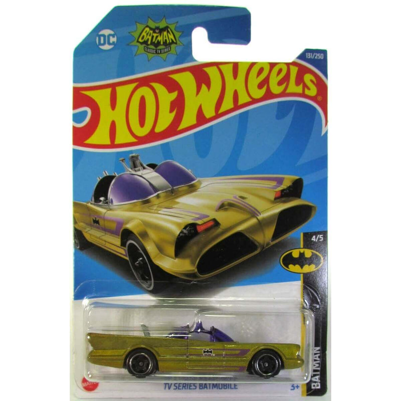 Hot Wheels 2022 Mainline Batman Series Cars (International Card), TV Series Batmobile (Classic TV Series)