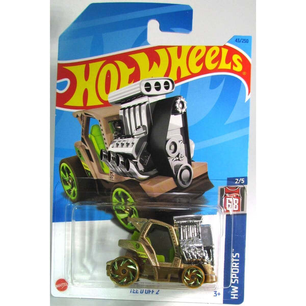 Hot Wheels 2023 Mainline HW Sports Series 1:64 Scale Diecast Cars (International Card), Tee'd Off 2 2/5 43/250 HKK44