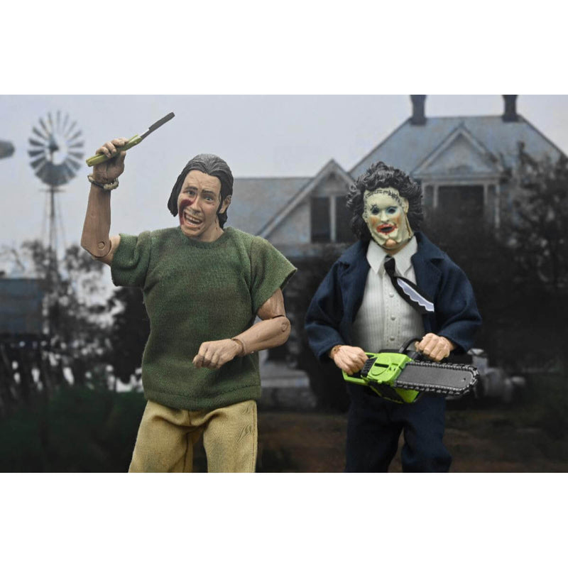 Texas Chainsaw Massacre 50th Anniversary 8-Inch NECA Clothed Action Figures, Bundle All 2