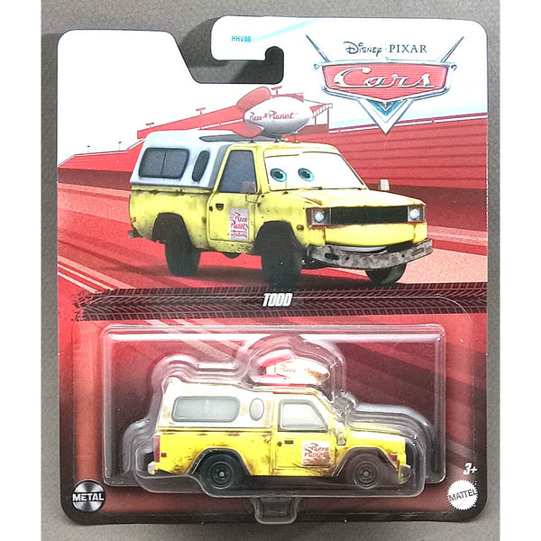 Disney Pixar Cars 2023 Character Cars (Mix 10) 1:55 Scale Diecast Vehicles, Todd BHN55