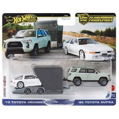 Hot Wheels 2024 Team Transport (Mix 4), '18 Toyota 4Runner & '89 Toyota Supra