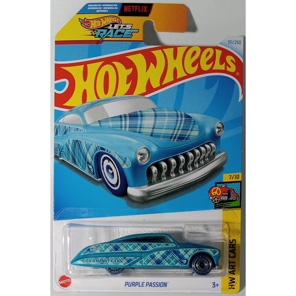 Hot Wheels 2024 Mainline HW Art Cars Series 1:64 Scale Diecast Cars (International Card) purple passion treasure hunt toy car