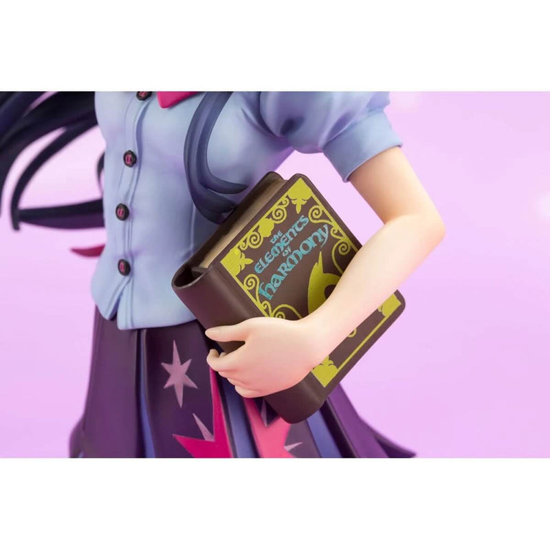 My Little Pony Bishoujo Twilight Sparkle Bishoujo 1:7 Scale Statue - Kotobukiya, book closeup