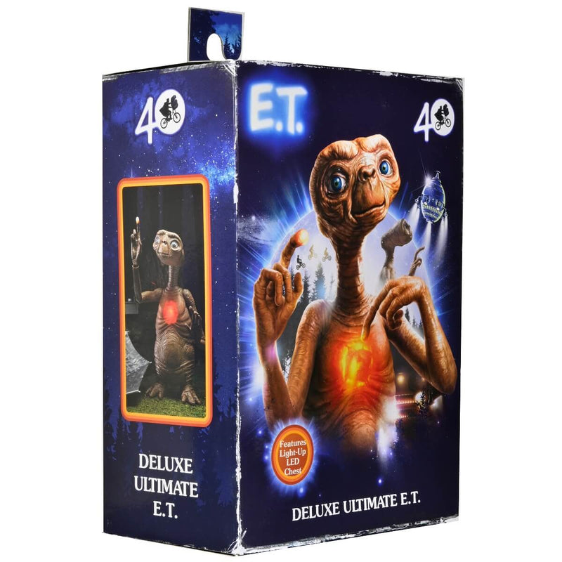 NECA E.T. The Extra-Terrestrial Ultimate 5-Piece Bundle 40th Anniversary Action Figures, Deluxe Ultimate E.T., in package