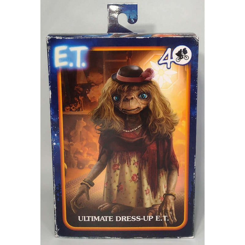 NECA E.T. The Extra-Terrestrial Ultimate 5-Piece Bundle 40th Anniversary Action Figures, Ultimate Dress up E.T., in package