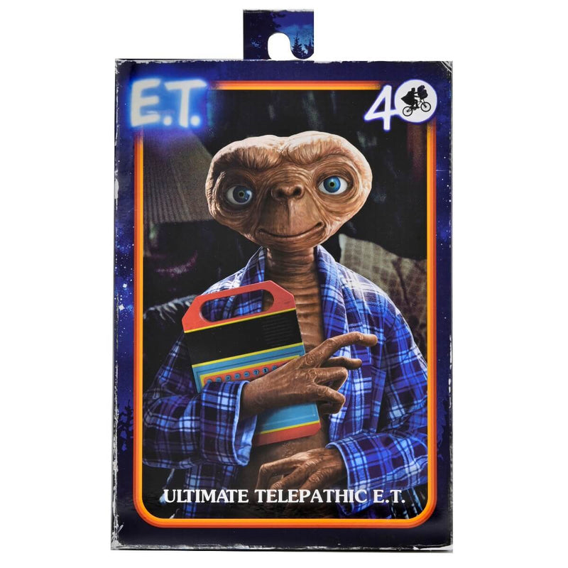 NECA E.T. The Extra-Terrestrial Ultimate 5-Piece Bundle 40th Anniversary Action Figures, Ultimate Telepathic E.T., in package