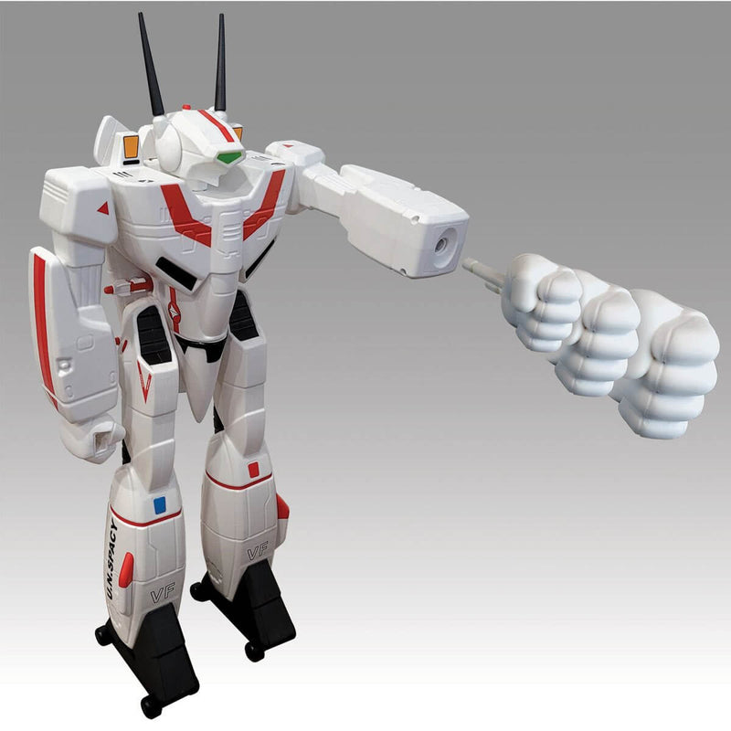 Robotech Shogun Warriors Rick Hunter VF-1J Limited Edition 24-Inch Retro Action Figure, shooting fist