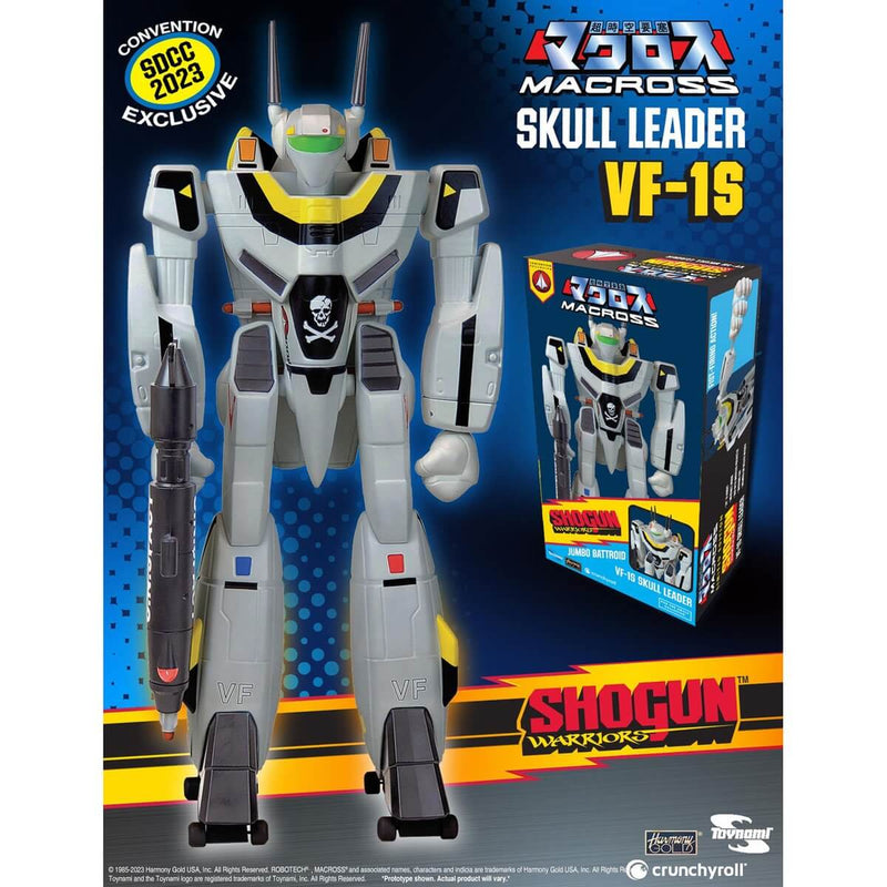 Macross Shogun Warriors Skull Leader VF-1S Limited Edition 24-Inch Retro Action Figure - SDCC Exclusive, in package