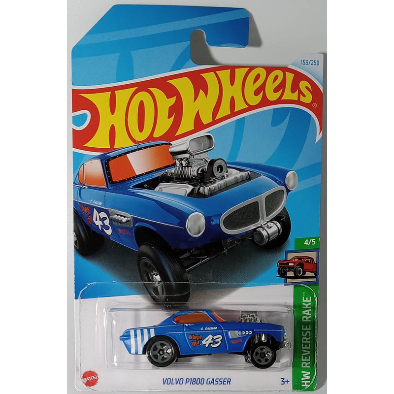 Hot Wheels 2024 Mainline HW Reverse Rake Series 1:64 Scale Diecast Cars (International Card) Volvo P1800 Gasser