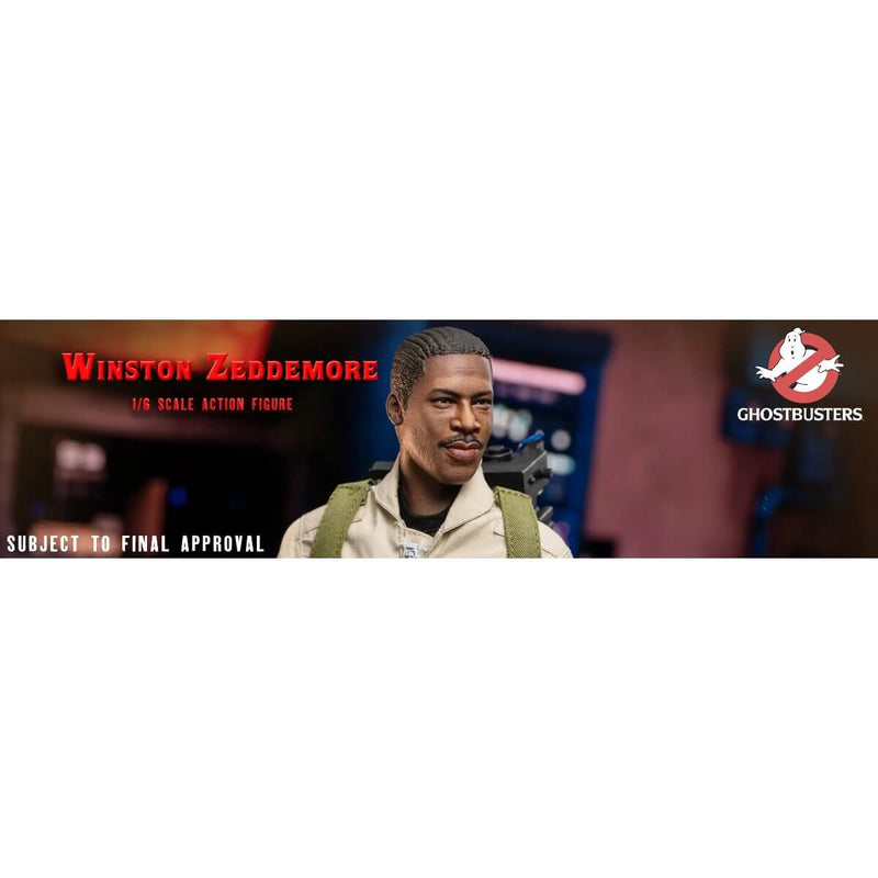 Winston Zeddemore Ghostbusters (1984) 1/6 Scale Action Figure - Star Ace, banner ad showing face