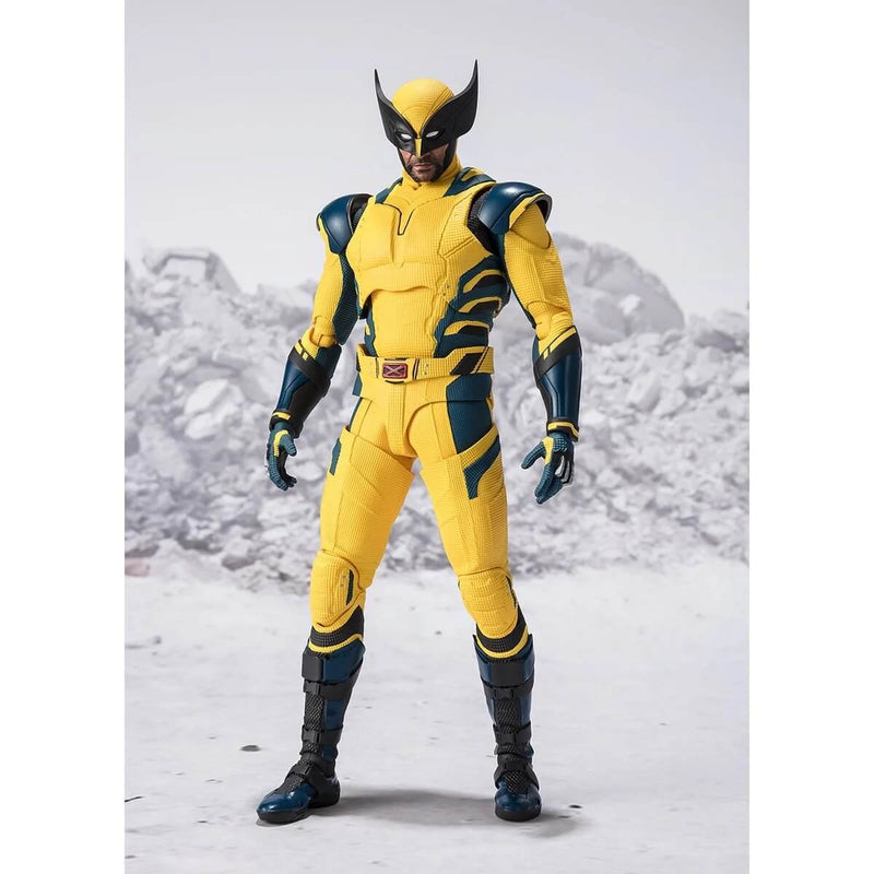 Wolverine S.H.Figuarts 6" Action Figure From Deadpool and Wolverine, front view with no claws out