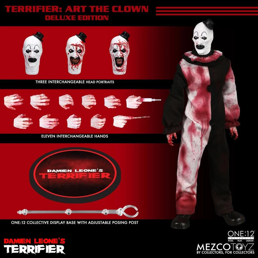 Terrifier Art the Clown Deluxe One:12 Collective Action Figure - Mezco Toyz