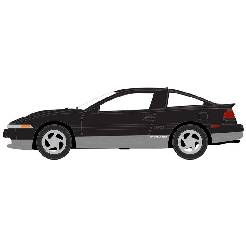 Auto World 1990 Eagle Talon TSi: Gloss Black Body Color w/Silver Lower