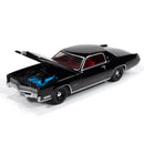 Auto World 2025 Premium R1A, 1967 Cadillac Eldorado (Sable Black), hood open