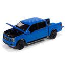 Auto World 2025 Premium R1B, 2020 Ford F-150 Truck (Velocity Blue), hood open