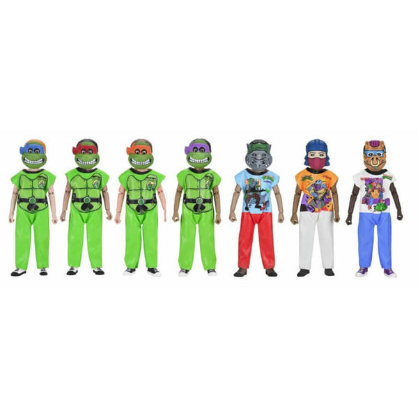 Ben Cooper Teenage Mutant Ninja Turtles Action Figures with masks on a white background