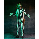Beetlejuice Beetlejuice Ultimate "Striped Suit" Beetlejuice 7" Scale NECA Action Figure, standing with arms held out in front