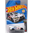 Hot Wheels 2026 BMW M4 G72 die-cast toy car in its original blister card packaging with the classic red and yellow Hot Wheels logo