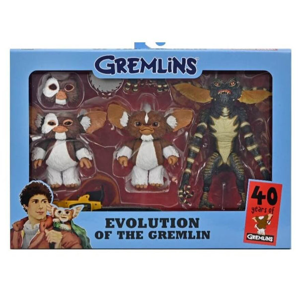 Evolution of a Gremlin Gremlins 40th Anniversary Box Set 7” Scale Action Figures, packaging front