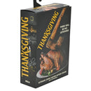 John Carver "No Leftovers" (Thanksgiving) 7" Scale Ultimate NECA Action Figure, package front and left side