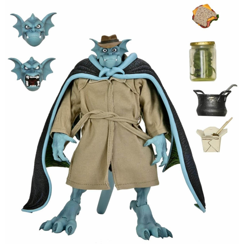 Disney Gargoyles Detective Broadway "Silver Falcon" (Closed Wings) 7-Inch Scale NECA Action Figure