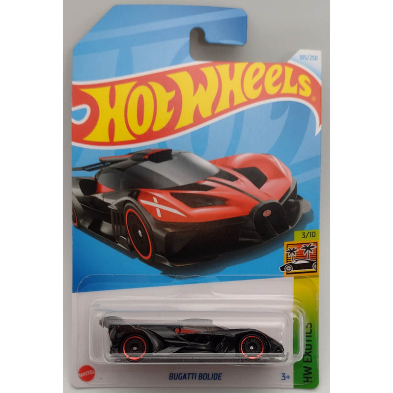 Hot Wheels 2024 Mainline HW Exotics Series 1:64 Scale Diecast Cars (International Card), Bugatti Bolide