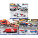 Hot Wheels Premium 2023 Car Culture Team Transport (Wave 2) Diecast Vehicles, Bundle of all 3