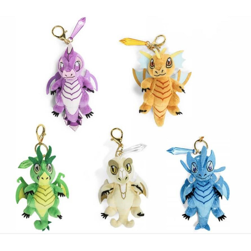 Wyrmlings Dungeons & Dragons 50th Anniversary Limited Edition Plush Charms, bundle of all five