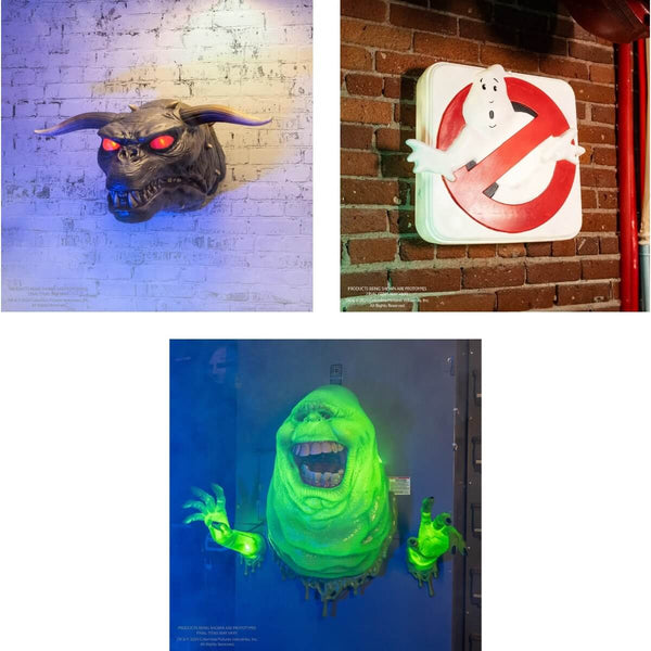 Ghostbusters Wall Decor 3-Piece Bundle - Trick Or Treat Studios, Terror Dog wallbreaker, No Ghost logo, and Slimer wallbreaker