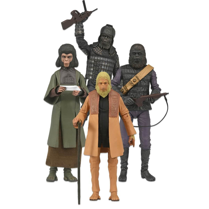 Planet of the Apes Legacy 4-Piece Collector's Bundle 7" Scale NECA action Figures, unpackaged