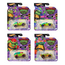 Hot Wheels 2023 TMNT Mutant Mayhem Character Cars 1:64 Scale Diecast Vehicles, bundle of all 4
