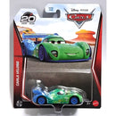 Mattel Disney Pixar Cars Carla Veloso die-cast metal toy car in its original blister card packaging