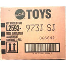 A Mattel Toys cardboard box for a Hot Wheels Cars assortment, showing product code L2593 and barcode details on a light tan background.