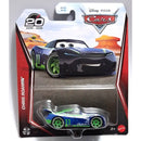 Mattel Disney Pixar Cars Chris Roamin die-cast toy car with green wheels and number 11 printed near back wheels