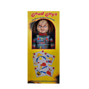 Bride of Chucky 1:1 Replica Life-Size Chucky by NECA in window box packaging