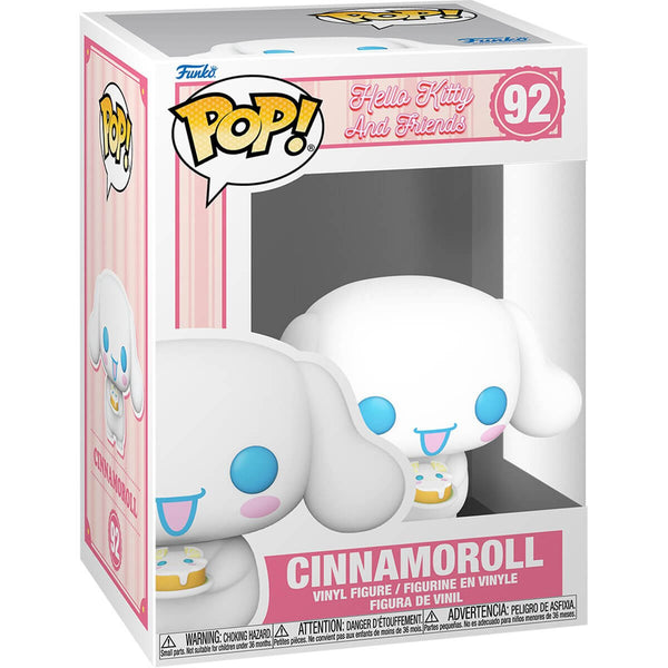 Hello Kitty and Friends Cinnamoroll with Dessert Funko Pop! Vinyl Figure #92 front of window packaging