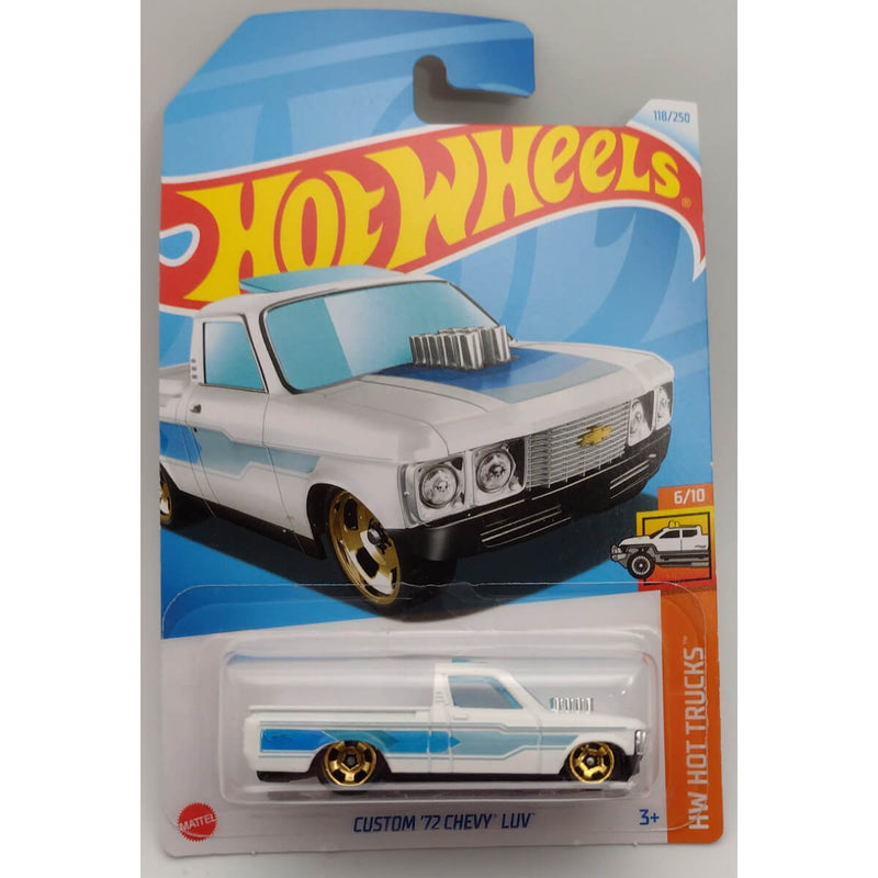 Hot Wheels 2024 Mainline HW Hot Trucks Series 1:64 Scale Diecast Cars (International Card) Custom '72 Chevy LUV